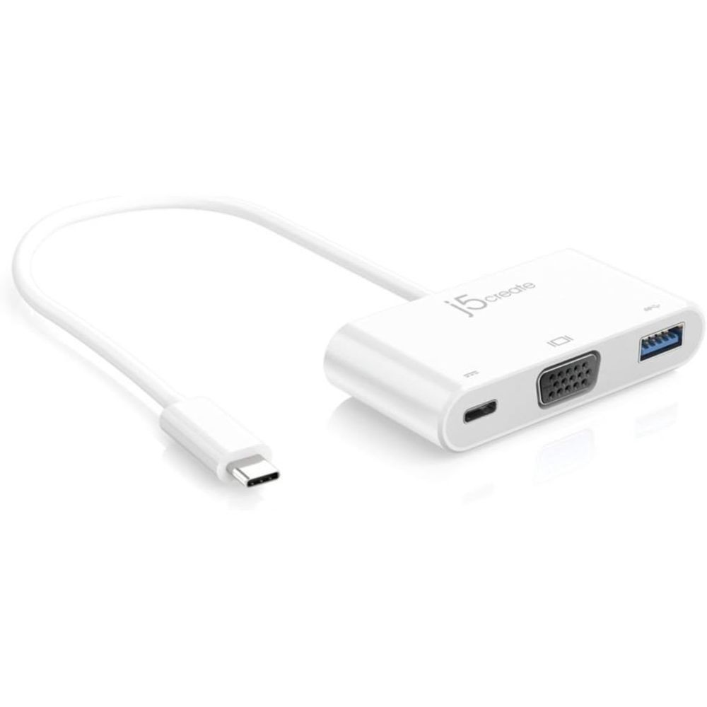 J5create USB-C to VGA & USB 3.0 - Power Delivery
